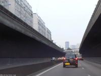 Highway A6 entering Paris